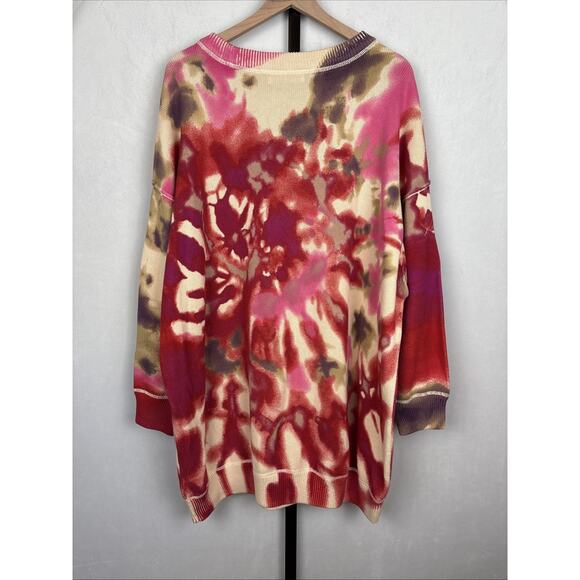 Natural Life Taylor Oversized Sweater Women's L/XL Colorful Abstract Art to Wear - Picture 6 of 10